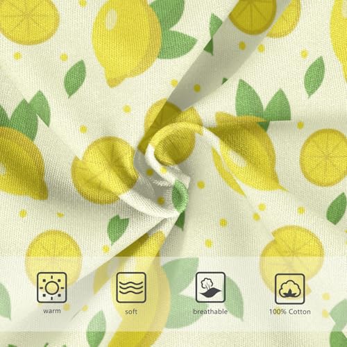 Boys' Exclusive Briefs Toddler Underwear 95% Combed Cotton Boxerbriefs 2T Lemon Pattern 733