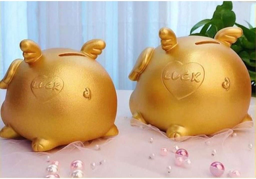 Piggy Bank Cuteig Piggy Bank Coin Bank Piggy Money Bank Bank Boy Girl Baby Kid Child Adult Cute Pig Doll Birthday Gift Cute Piggy Bank (Size : L) (Small)