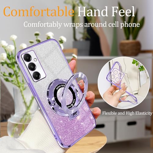 Coque Samsung A36 5G antichoc transparente silicone avec bague de support