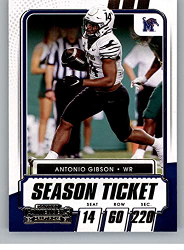 2021 Panini Contenders Draft Season Ticket #55 Antonio Gibson Memphis Tigers Official NCAA Football Trading Card in Raw (NM or Better) Condition