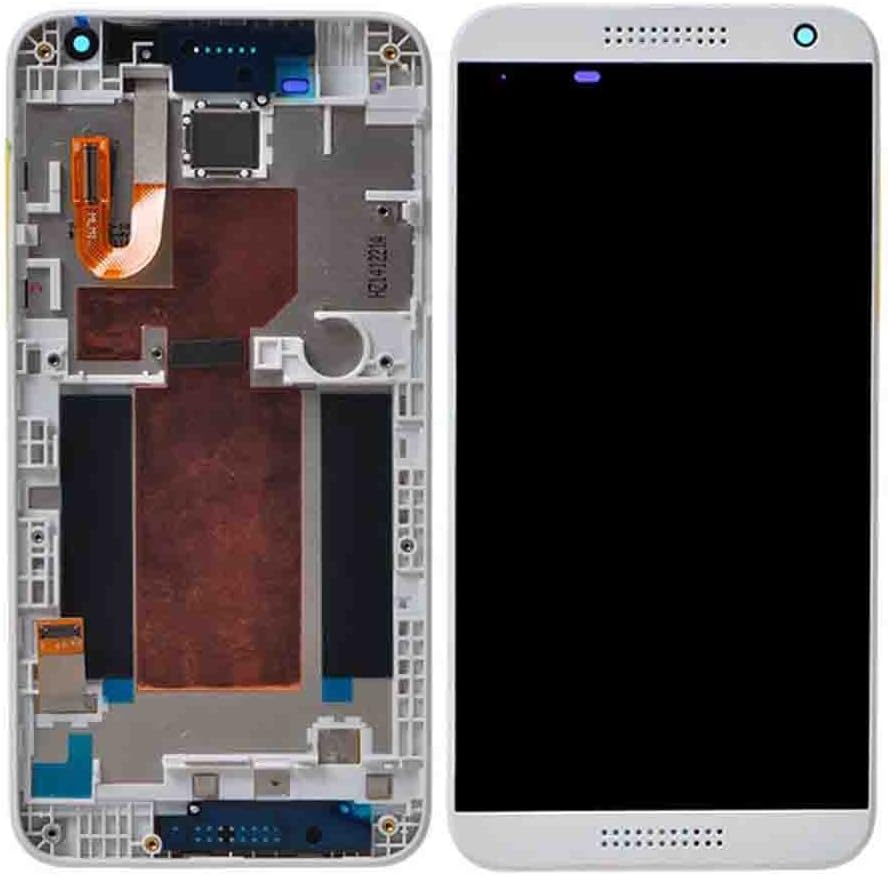 Complete LCD Display Touch Screen Glass Panel Digitizer Assembly + Frame Replacement Repair Parts For HTC Desire 610 D610 White