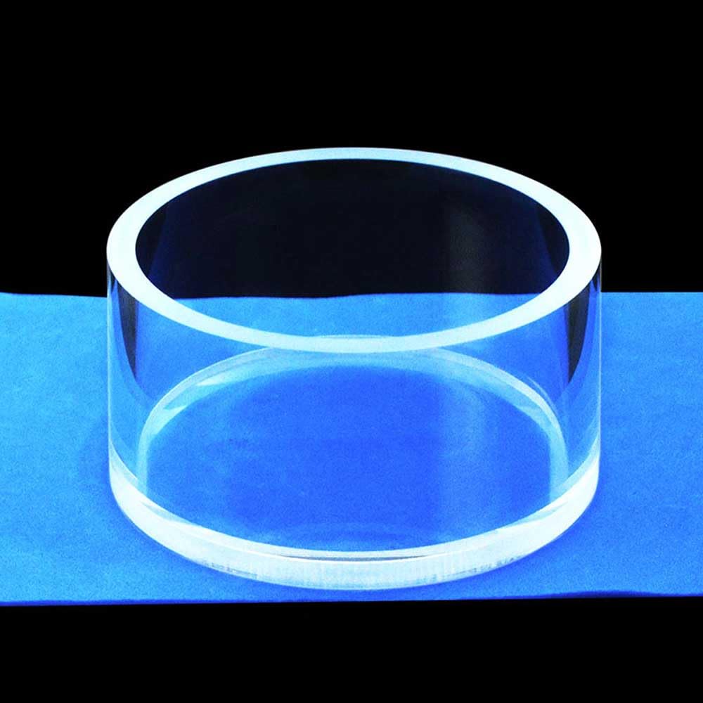 Cubetas de Cuarzo de 0,7 ml y 130 ml, Vidrio de Cuarzo óptico JGS-1, celda de Muestra Reflectante con Tapa.(130mL Cuvettewithout Cover)