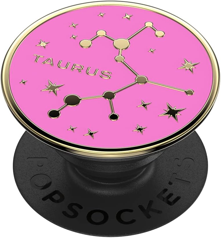 PopSockets Phone Grip with Expanding Kickstand, Adhesive Grip, Enamel - Zodiac Taurus
