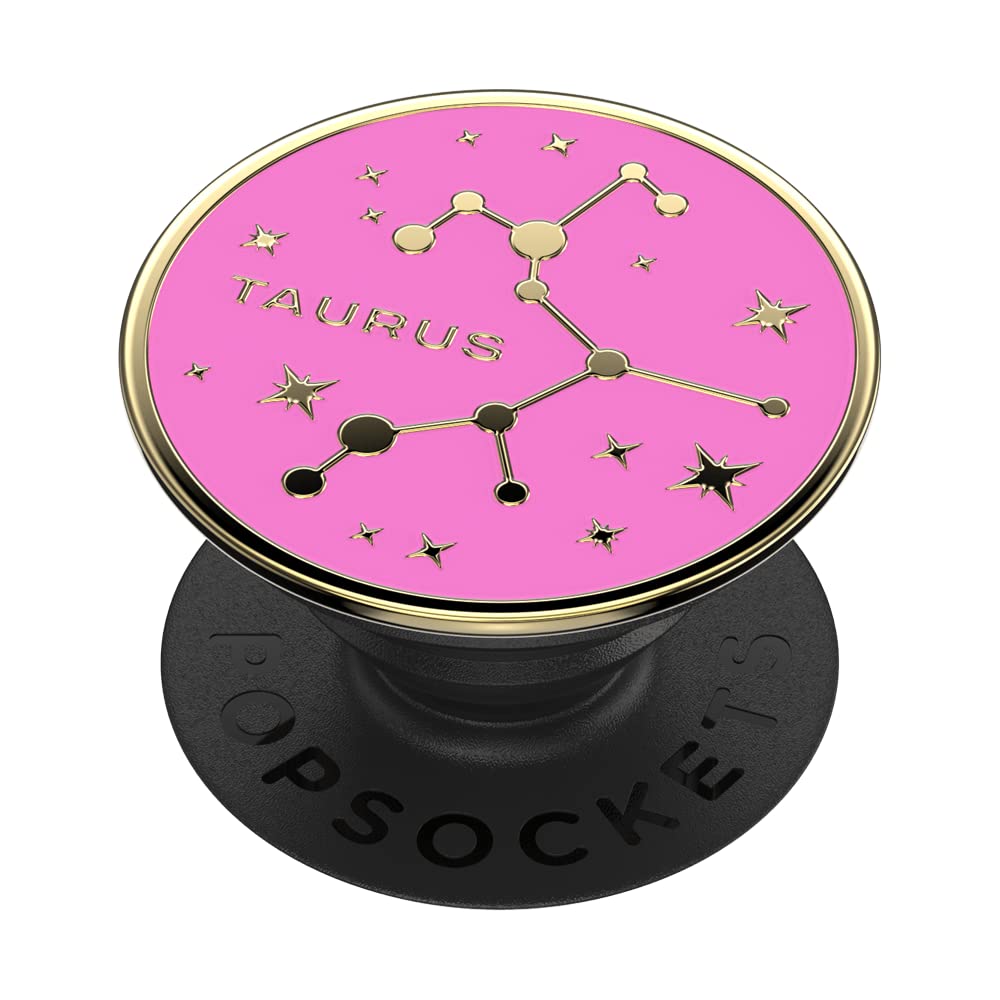 PopSockets Phone Grip with Expanding Kickstand, Adhesive Grip, Enamel - Zodiac Taurus