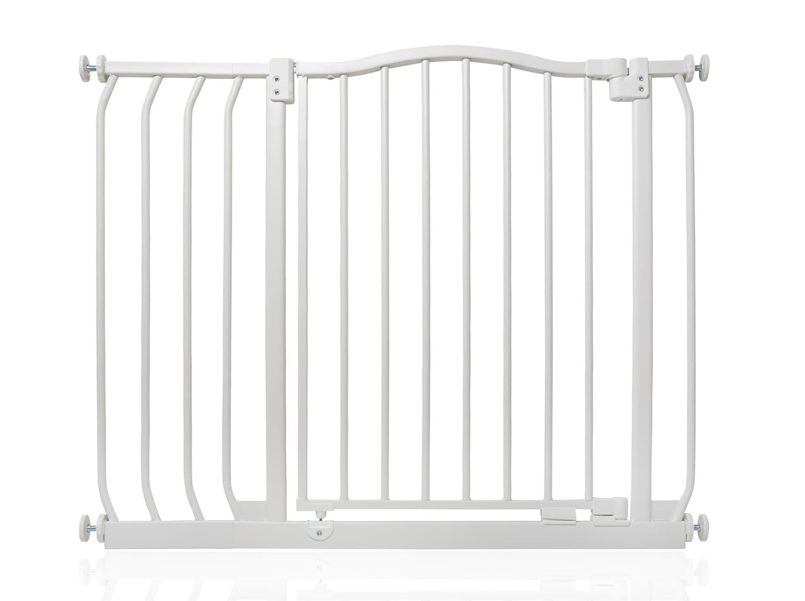 Safetots Curved Top Safety Gate, 71cm - 80cm, Matt White, Pressure Fit Stair Gate, Baby Gate for Doors Hallways and Spaces, Safety Barrier, Easy Installation — view 21