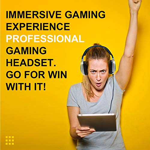 Anivia AH28 All-Platform Stereo Headphones Gaming Headset with Mic Compatible with PC Computers, Playstation PS4 Xbox One Controller, Android, iOS Laptop, Smartphone, Tablet