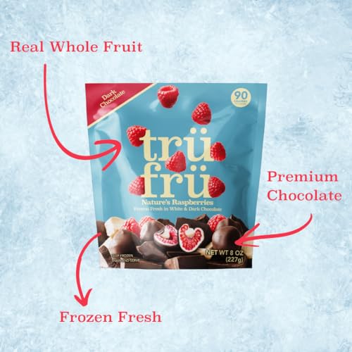 Tru Fru 870F Nature'S Raspberries Frozen Fresh In White & Dark Chocolate thumb #2