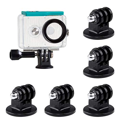 6 piezas Adaptador de montaje en trípode para Gopro, Adaptador de trípode de cámara de acción, montaje de trípode de cámara de metal, adaptador de trípode de cámara ajustable para cámaras