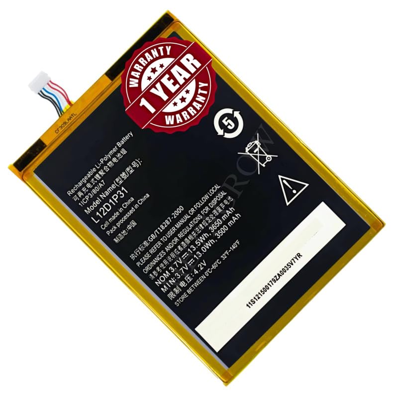 Image of Original L12D1P31 /L12T1P33 Battery Compatible for Lenovo IdeaTab A1000 | A1010-T | A3000 | A3000-H | A5000-E | A7-30 (A3300, A3300-HV) - (3500mAh) - 1 Year Warranty JK1