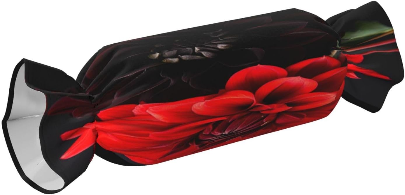 Mysterious Jasmine Flower Cylindrical Pillow-Premium Bed Pillows, Side Sleeper Neck Support, Decorative Candy Design, Soft and Durable