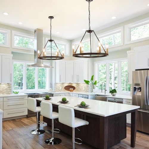 6-Light-Black-and-Gold-Chandelier-Farmhouse-Wagon-Wheel-Chandelier-Rustic-Chandeliers-for-Dining-Room-Round-Kitchen-Island-Iight-Fixtures-Dining-Room-Light-Fixtures-Over-Table 6 Light Black and Gold Chandelier Farmhouse Wagon Wheel Chandelier Rustic Chandeliers for Dining Room Round Kitchen Island Iight Fixtures Dining Room Light Fixtures Over Table