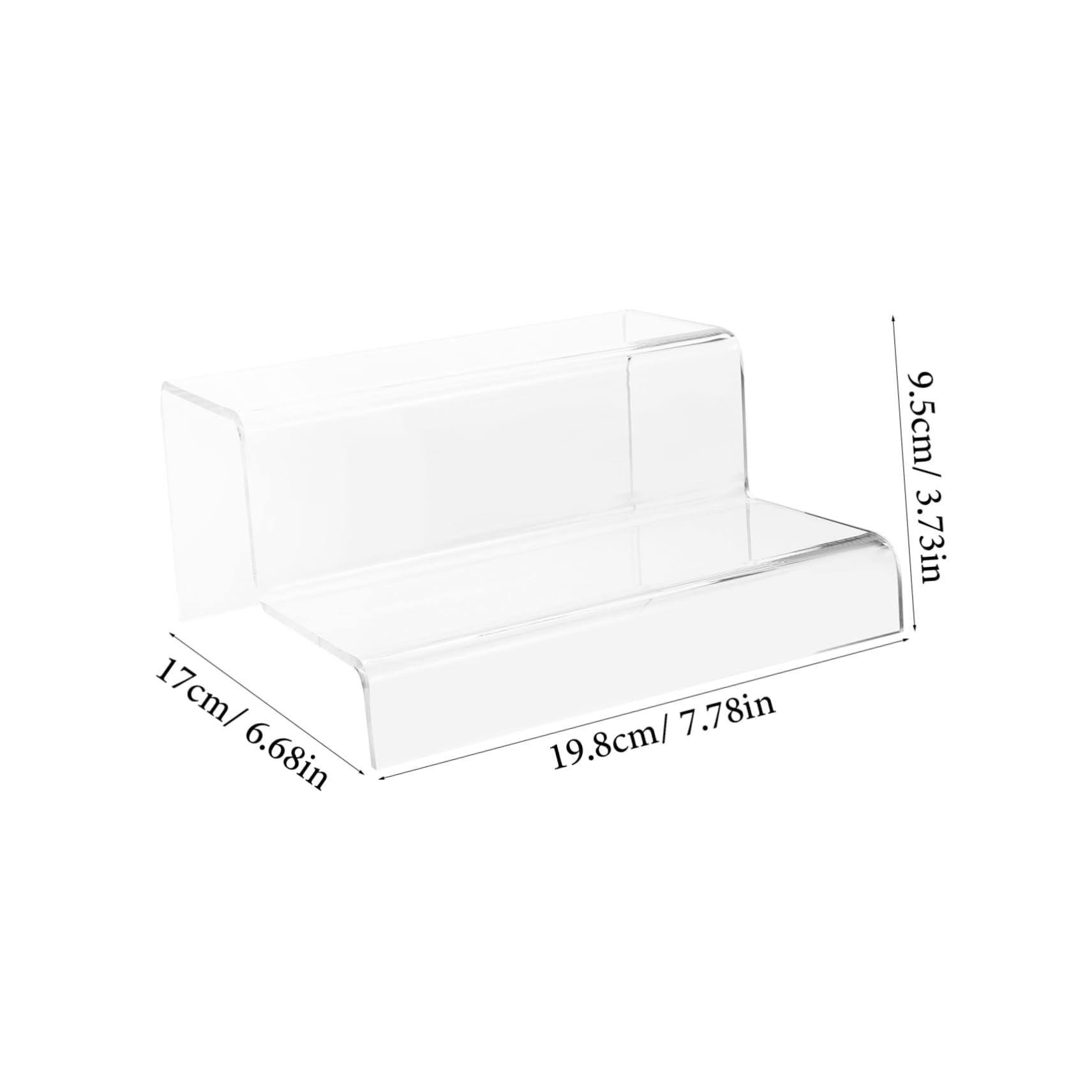 Alipis 4 Stück Acryl Display Riser Stufig Transparenter Aussteller für Figuren Schmuck Parfüm Make Up für Einzelhandel und Messen Platzsparend und Praktisch