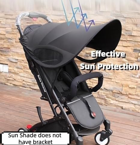 Sun Shade for Strollers Universal Strollers Cover Breathable UV Protection Cover Adjustable Stroller Sun Shade Summer Stroller Accessories Sunscreen Cover Baby Stroller Windshield - Image 2