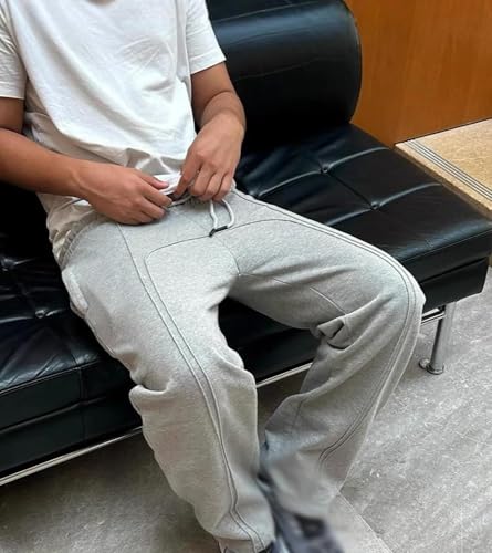 Lunara Sweatpants Men, Zeviana Sweatpants, Loose Fit Drawstring Elastic Waist Casual Sweatpants3