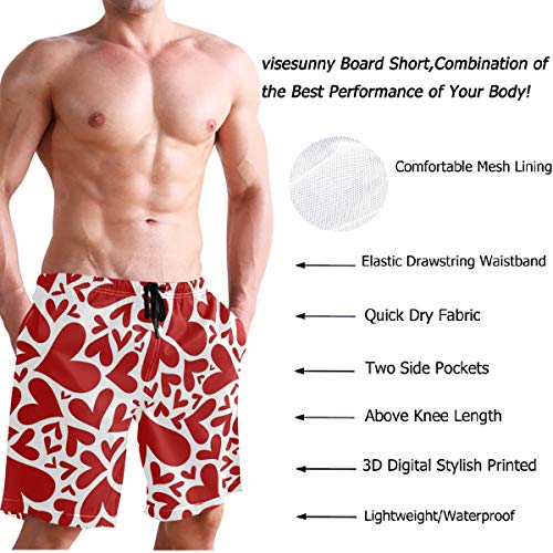 visesunny Mens Funny Swim Trunks Quick Dry Beachwear Sports Running Swim Board Shorts Mesh Lining3