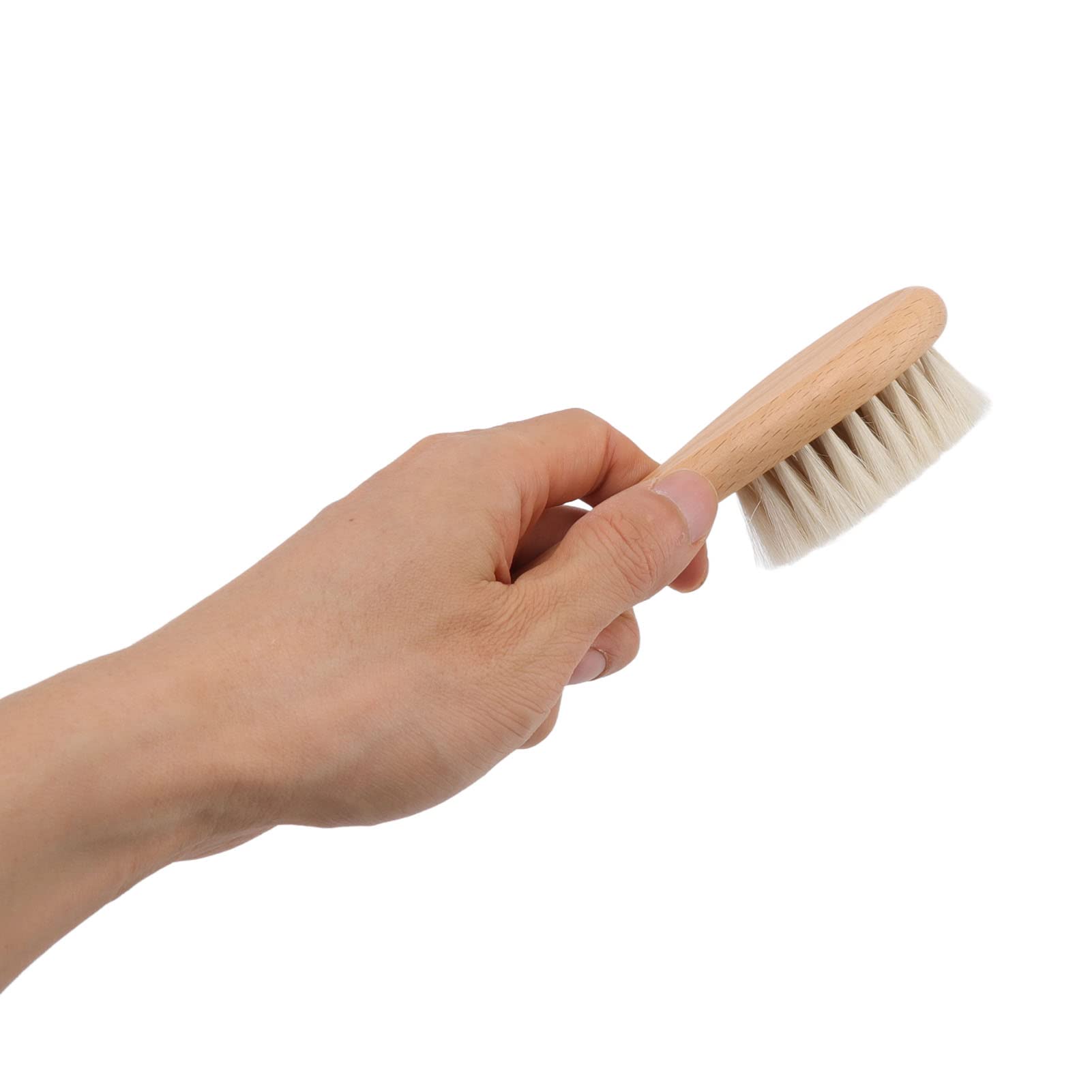 Brush and Comb Set Multifunction Composite Wood and Wool for Gentle Hair Care