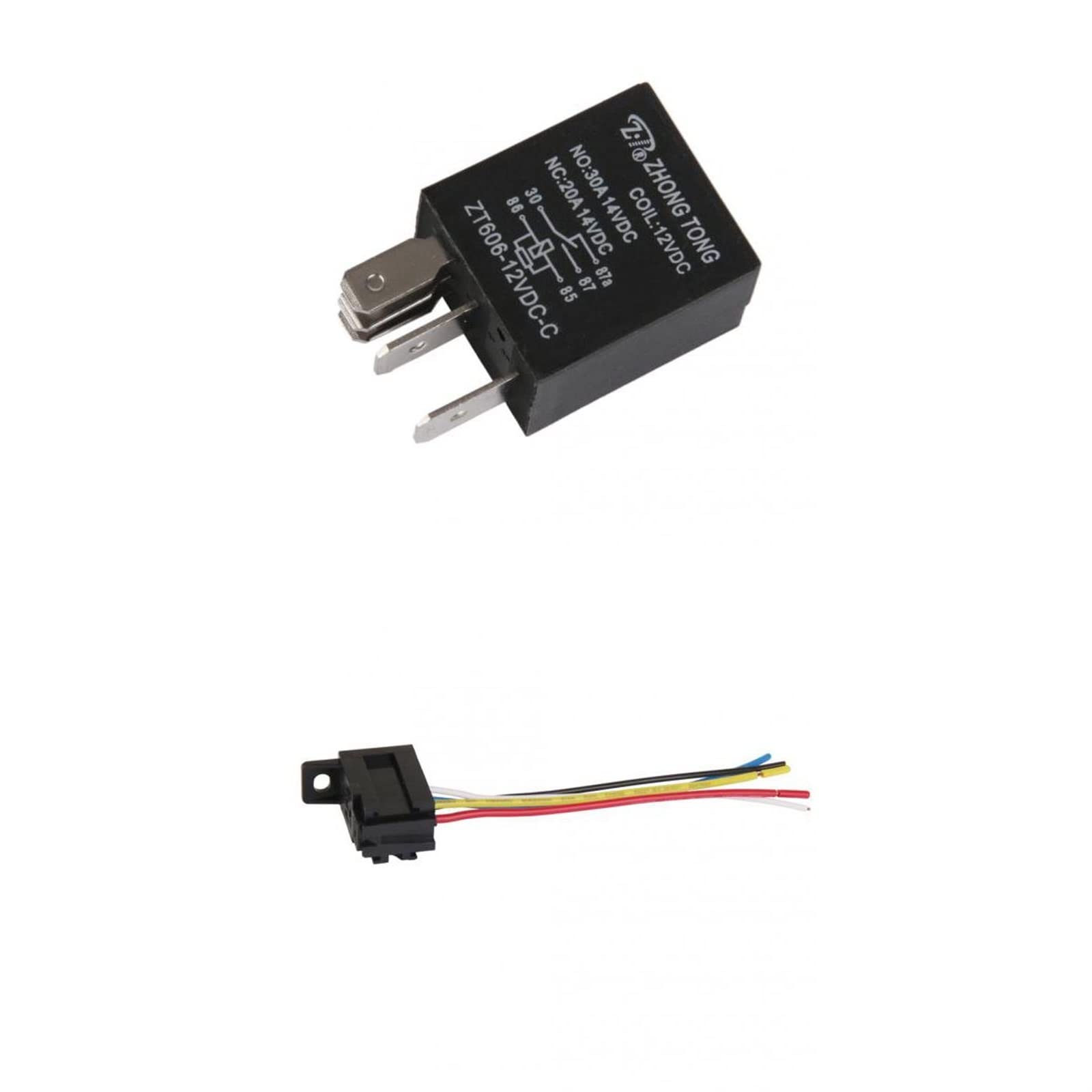 Parti di ricambio Auto Camion Auto Automotive DC 12V 20A/30A AMP SPDT Relè & Socket 5 Pin 5 Wire