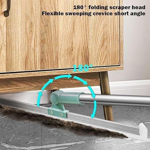 Image of 50-CM Multifunctional Magic Broom with Long Adjustable Handle | Silicone Floor Squeegee & Washer with 180 Rotating Head for Bathroom, Kitchen & Home Cleaning (Multi-Colour)