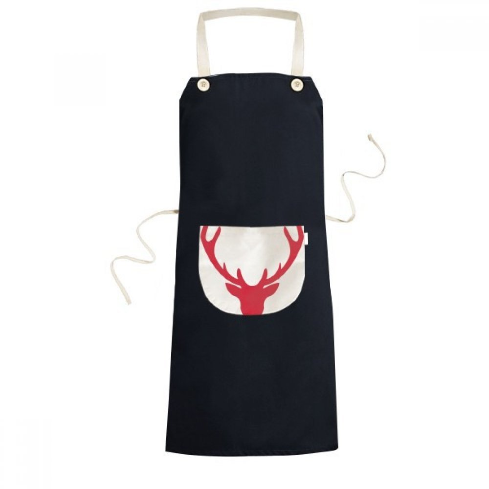 Tablier de cuisine flocon de neige noir 70x67cm avec poche pour chef