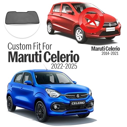 Image of Autofact Dicky Curtain for Maruti Celerio 2022-2025 | Custom Fit Rear Windshield Sunshade | UV & Heat Protection | Foldable Mesh | Privacy & Cooling Car Accessory