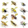YAZHIDA Fliegenfischen-Set, Bienenfliegen-Sortiment, Wildbienen-Flugserie
