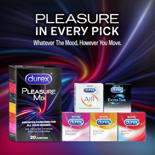 Image of Durex 5 in 1 Pleasure Pack | Assorted Condoms | 20 units