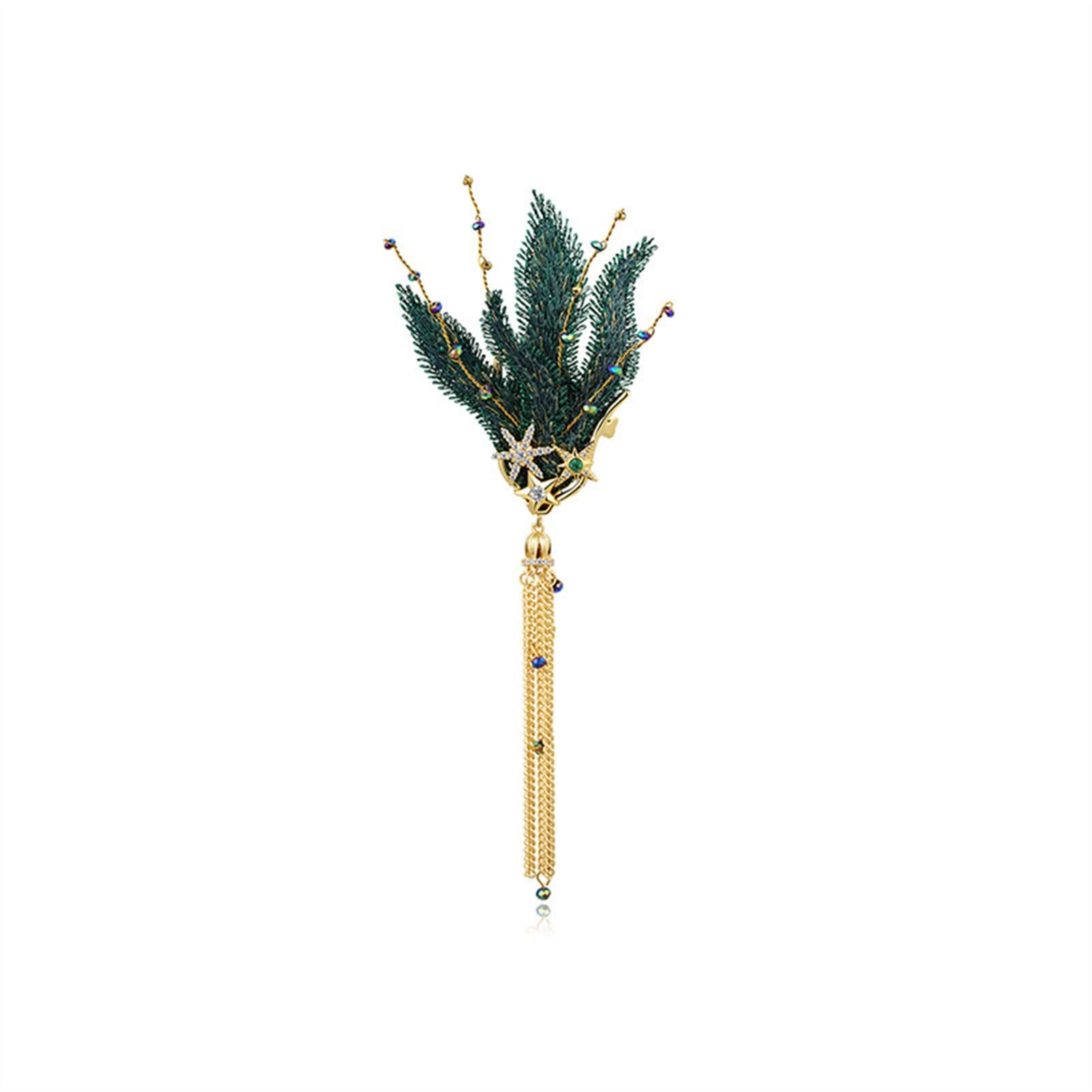 Damen-Brosche, Damenmode, Elegante Accessoires, Stickerei, Sternenhimmel, Zweig, Lange Quaste, Brosche, Luxus-Hochzeitsbankett-Brosche, Schmuck, Exquisite Broschen