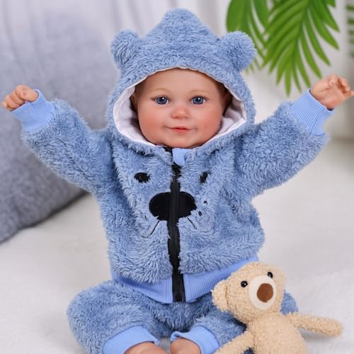 Muñeco bebé reborn realista 18 pulgadas miniatura 7