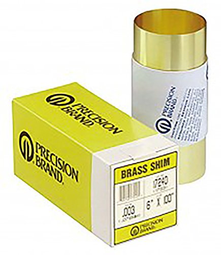 Brass Shim Stock Rolls - 17s20 .020 brass shimstock 6