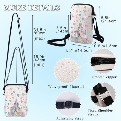 BWWKTOP Enchanted Kingdom Crossbody Bags Fantasy Land Inspired Gifts Crossover Shoulder Bag Fairy Tale Vacation Merch2