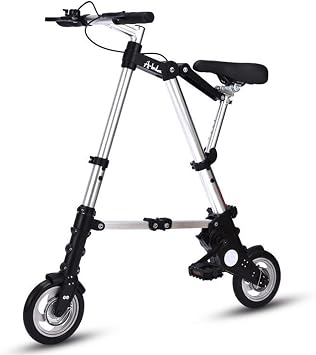 Mini Folding Bike, 8 Inch Portable Folding Bike, Ultralight Folding Bike for Adults and Students for Sports, Outdoor Cycling, Travel, Commuting A,8in