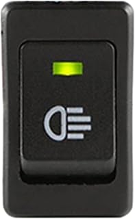 1 interruptor de palanca LED ASW-17D for coche, luz de trabajo, lámpara antiniebla, luces antiniebla LED de 12 V, 35 A, suministros de equipo eléctrico(Green)