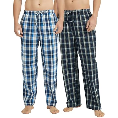 Vulcanodon 2 Pack Men's Cotton Pajama Pants Cover