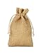 Produktbild | 5 Jutesäckchen - 30x20 cm - 100% Jute, zertifiziert, Geschenkbeutel, Dekoration, Aufbewahrung, Winter-Topfschutz (natur)