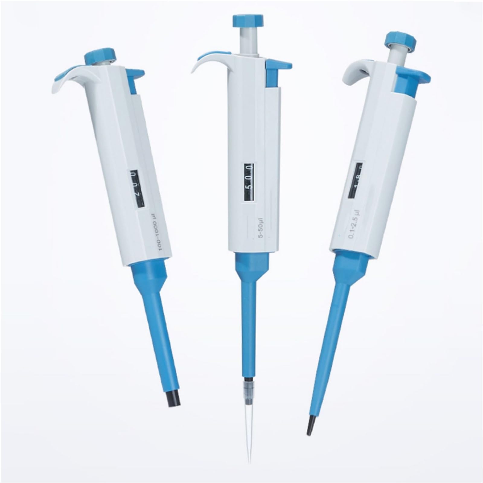 Pipeta, Pipeta mecánica de laboratorio de un solo canal, manual, de volumen ajustable, de 0,1 a 1000 µL, 5 ml y 10 ml, todos los tamaños, cuentagotas, 1 unidad(1-5ml (1piece))