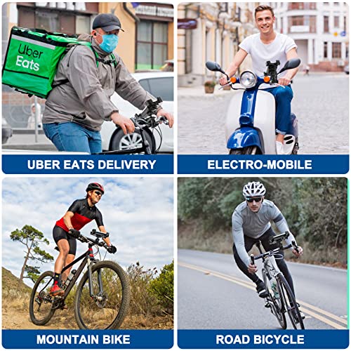 Ylyt A1 Bike Phone Holder, Motorcycle Phone Mount – Bicycle Handlebar Cell Phone Clamp, Scooter Phone Clip For Iphone 14 Plus Pro Max, 13 Pro Max, Galaxy S22， S21，And 4.7-6.8 Inches Smartphones #TOP4