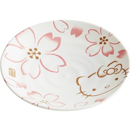 Amazon スケーター 和皿 陶器 陶磁器製 ハローキティ 手書風 プレート 皿 さくら サンリオ Cap16 小皿 オンライン通販