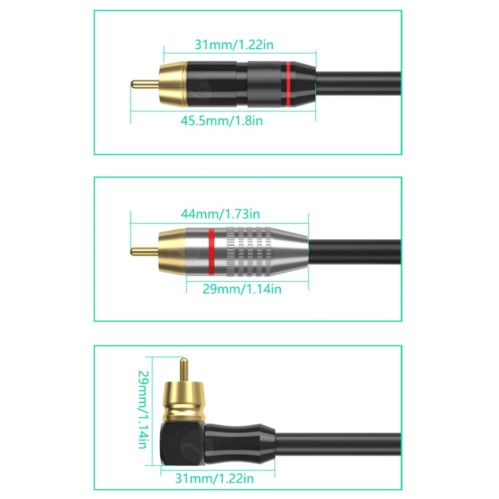 Cable de vídeo macho hembra de calidad para sistemas de sonido de TV, resistente a roturas