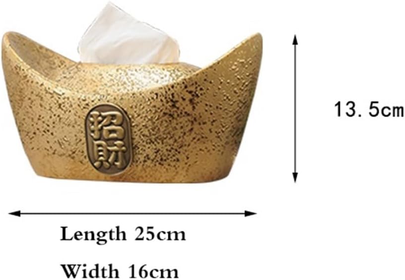 Tissue Holder Chinese Tissue Box Fortune Tissue Box Coffee Table Decoration Ceramic Desktop Tissue Box for Bathroom Countertop Night Stands Office Tissue Box(Silver)