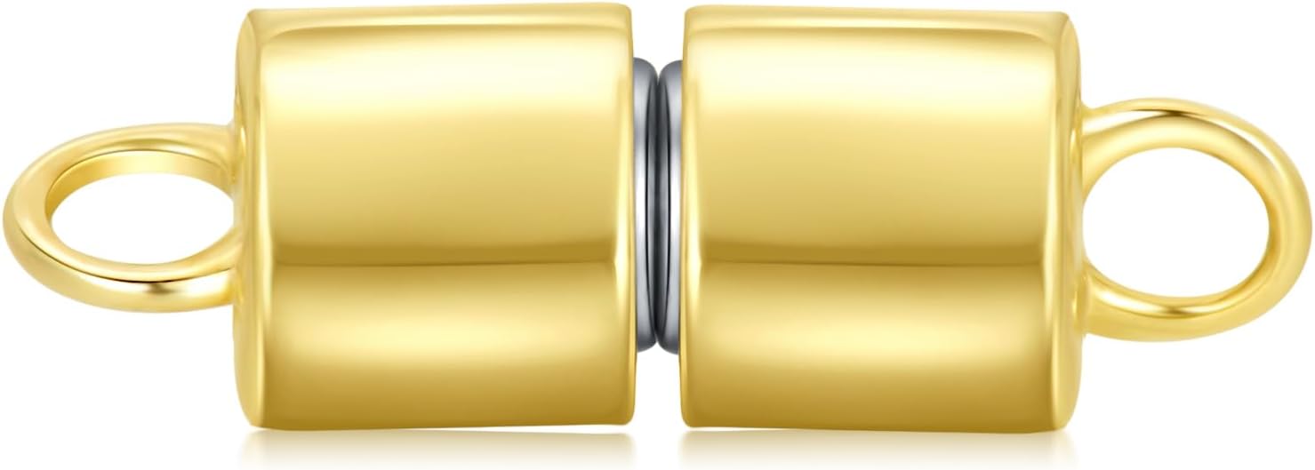 10K Real Gold Necklace Connector Extender Clasps for DIY Bracelet Jewelry Making, Lobster Clasp Extender Necklace Clasp Connector Bracelet Extension, Double Lobster Clasp 10K Gold(Style 1)