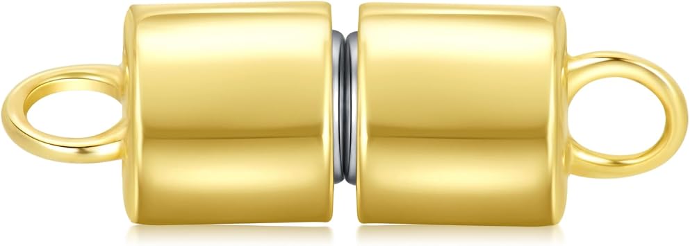 10K Real Gold Necklace Connector Extender Clasps for DIY Bracelet Jewelry Making, Lobster Clasp Extender Necklace Clasp Connector Bracelet Extension, Double Lobster Clasp 10K GoldStyle 1