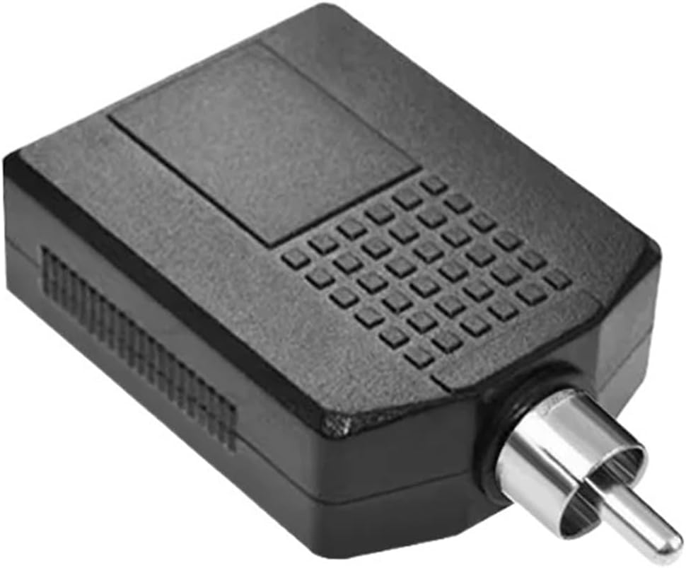 5/20PCS Head Male to Two 6.35mm Female Audio Jack Stereo Plug Converter for TV DVD Speaker Adapter Audio(5PCS)