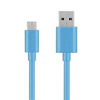 MaGeek 3.3ft / 1.0m Premium Micro USB Cable High Speed USB 2.0 A Male to Micro B Sync and Charge Cable for Samsung, HTC, Sony, Motorola, LG, Google, Nokia and More Blue