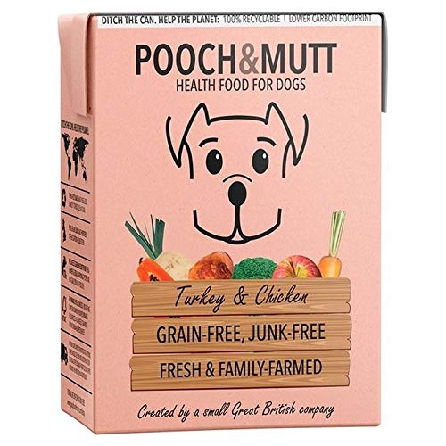 Pooch & Mutt Turkey & Chicken Wet Dog Food Carton 375g Cover