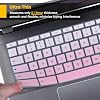 Keyboard Cover Skin for 2025 Acer Gateway Chromebook 311 314 CBO311 CBO314, 2024 Chromebook Plus 514 CB514 14 /Chromebook Plus 515 CB515 15.6 Keyboard Protector, Gradual Pink