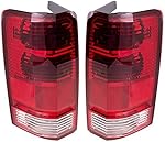 Brock Replacement Set Driver and Passenger Tail Lights Compatible with 2007-2011 Nitro 55157151AG 55157150AC