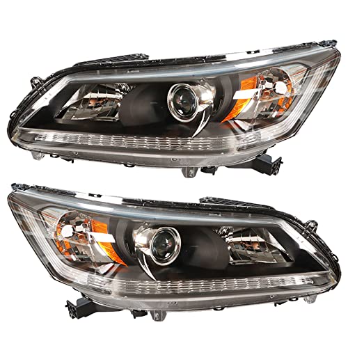 Replacement Halogen Headlights for 2013-2015 Honda Accord Sedan