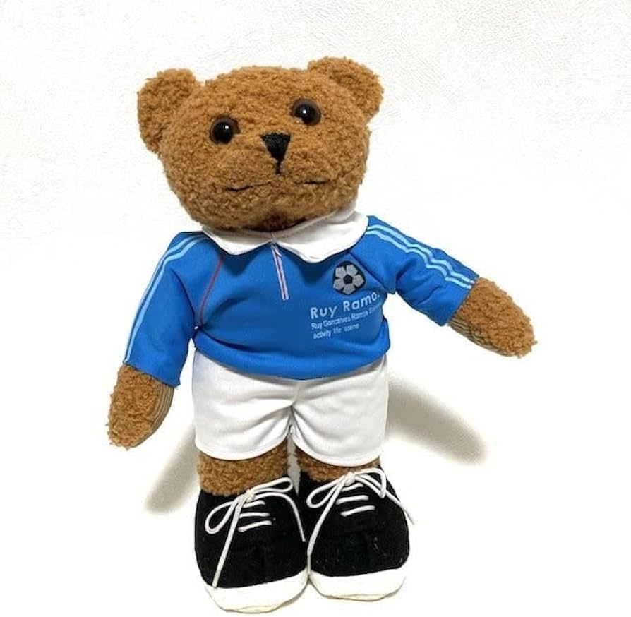 Amazon.co.jp: 美品 サッカーベア ルイ・ラモス 人形 テディベア J