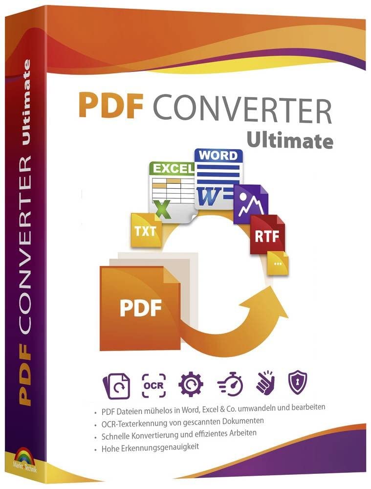 Markt & Technik PDF Converter Ultimate Full Version, 1 License PDF software
