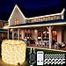 StarryEver 20m 800 LED Schlauch Lichterkette Außen Anschließbar, Warmweiß LED Lichterschlauch Strom mit Fernbedienung Timer, 8 Modi IP68 Outdoor Lichtschlauch Strombetrieben für Garten Balkon Patio